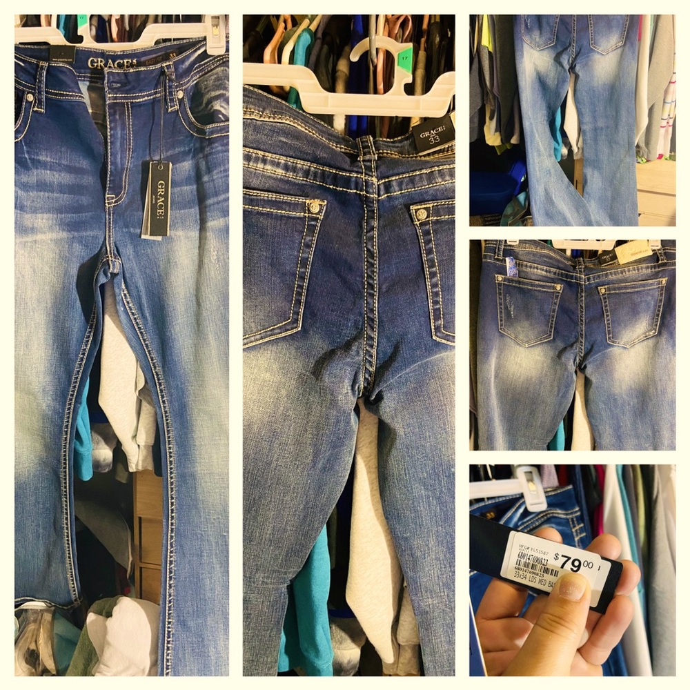 Grace jeans size 33 (16-17) nwt!